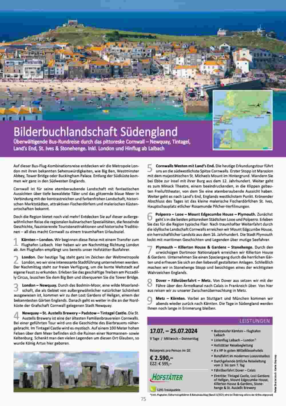 Bacher Reisen Flugblatt (ab 01.03.2024) - Angebote und Prospekt - Seite 75