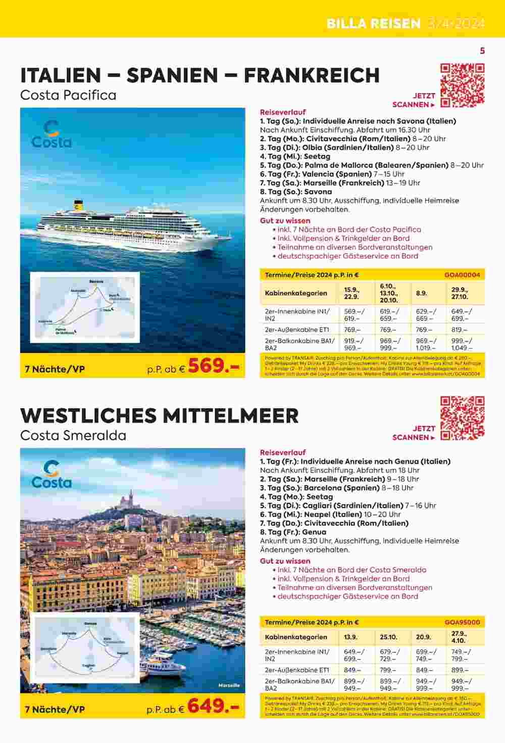 Billa Reisen Flugblatt (ab 01.03.2024) - Angebote und Prospekt - Seite 5