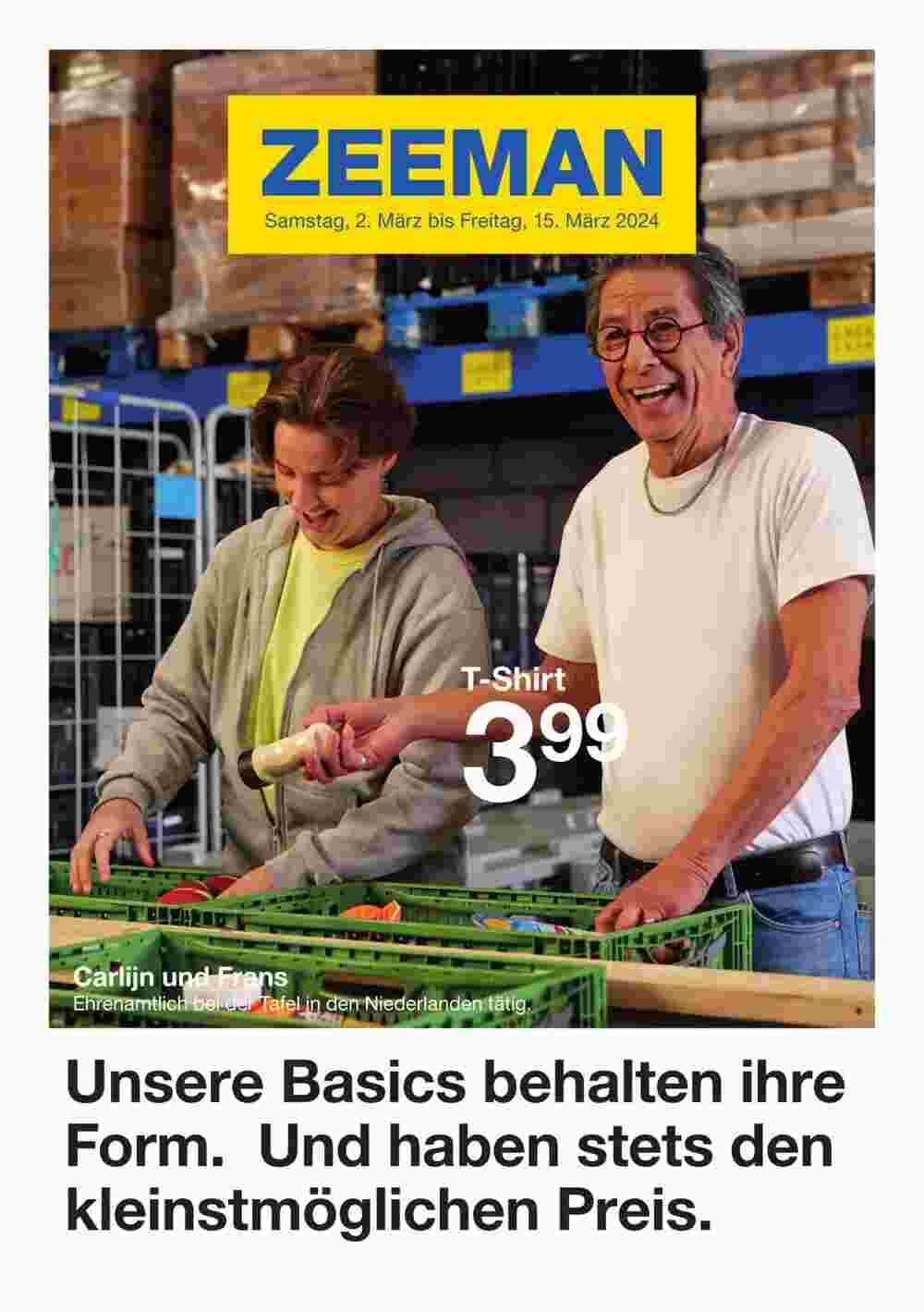 Zeeman Flugblatt (ab 02.03.2024) - Angebote und Prospekt - Seite 1