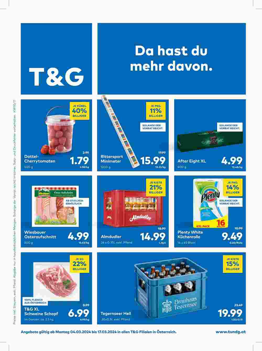 T&G Flugblatt (ab 04.03.2024) - Angebote und Prospekt - Seite 1