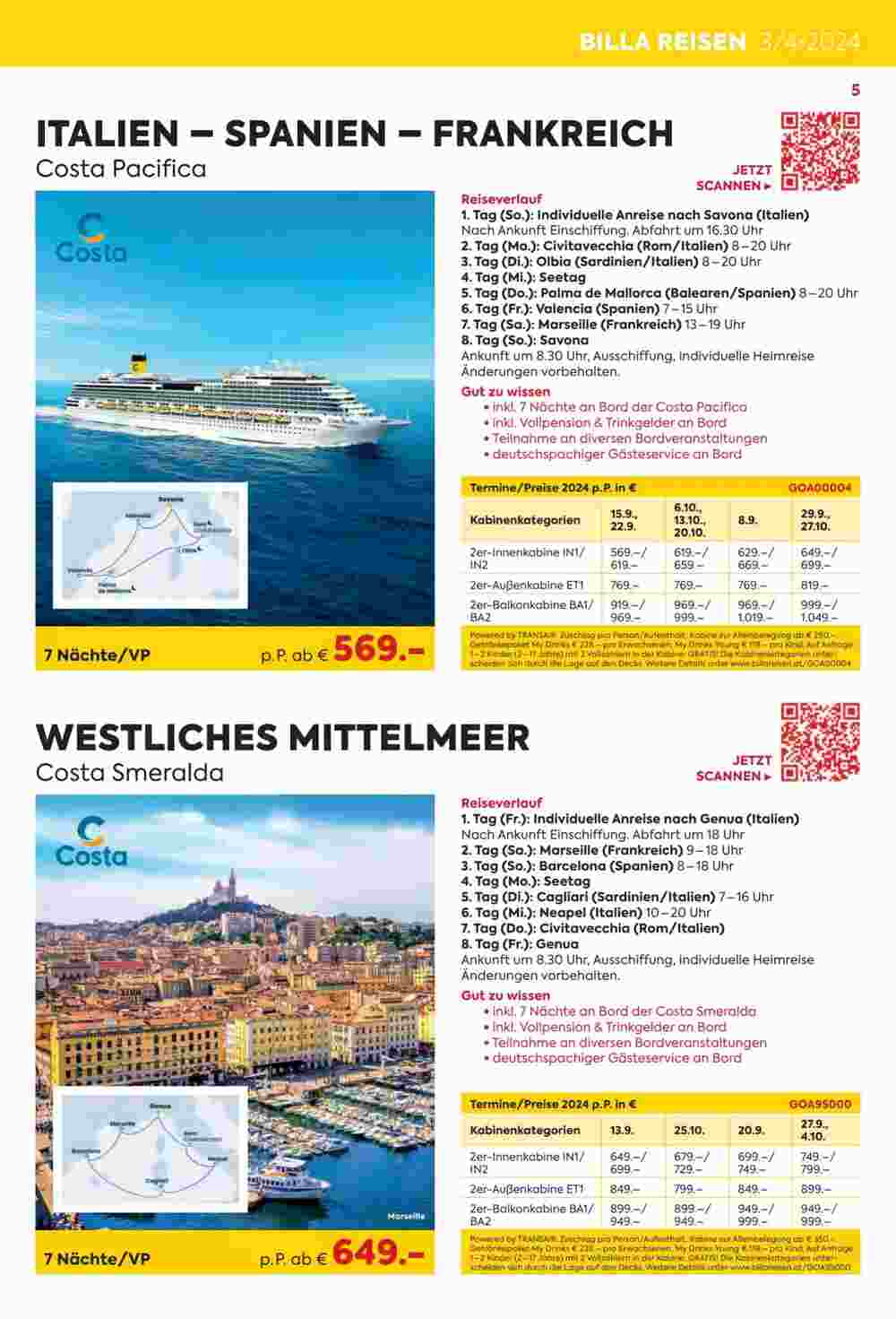 Billa Reisen Flugblatt (ab 06.03.2024) - Angebote und Prospekt - Seite 5