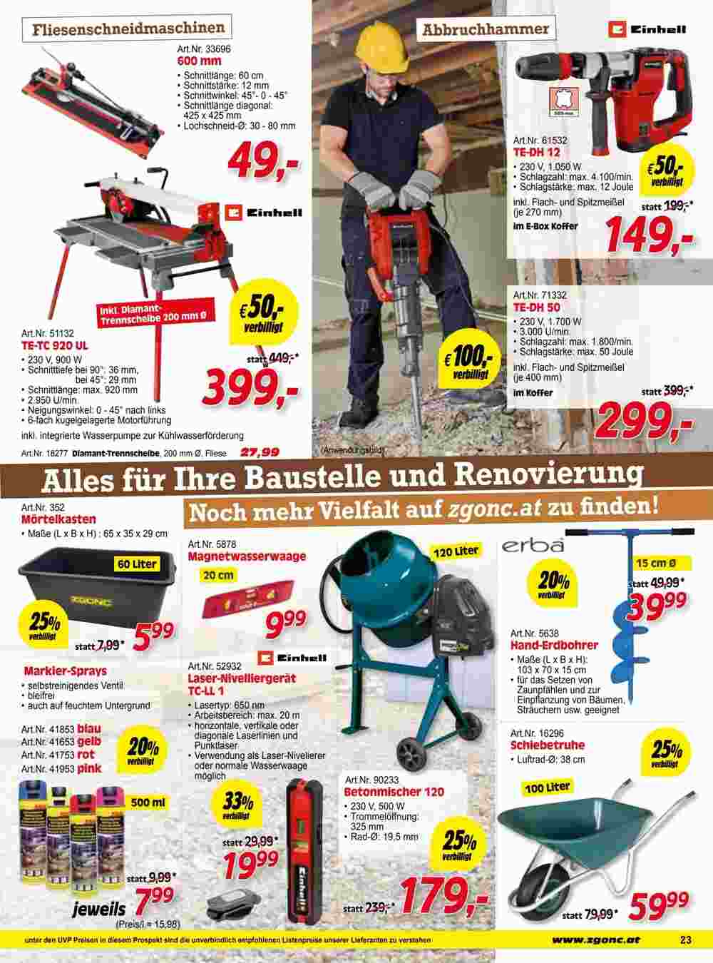 Zgonc Flugblatt (ab 10.03.2024) - Angebote und Prospekt - Seite 23