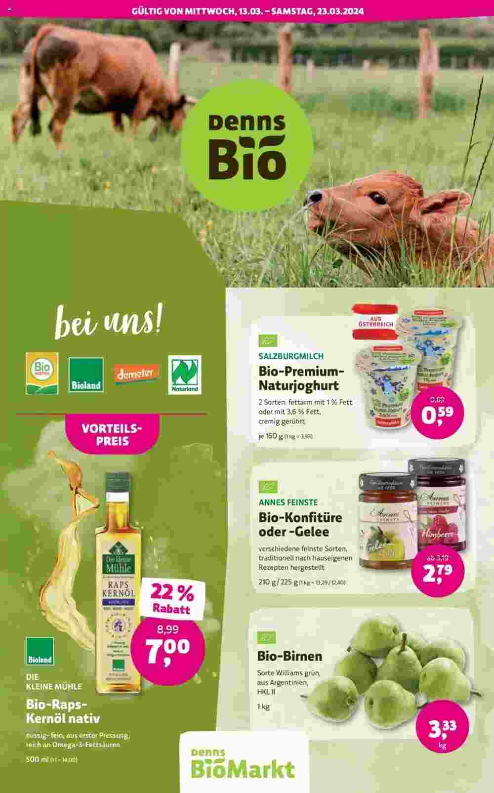 Denn's Biomarkt Flugblatt (ab 13.03.2024) - Angebote und Prospekt - Seite 1