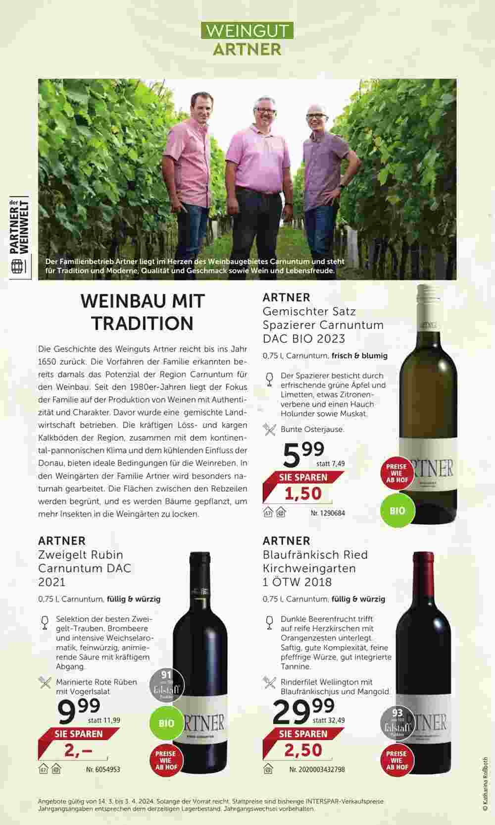 Weinwelt Interspar Flugblatt (ab 18.03.2024) - Angebote und Prospekt - Seite 16