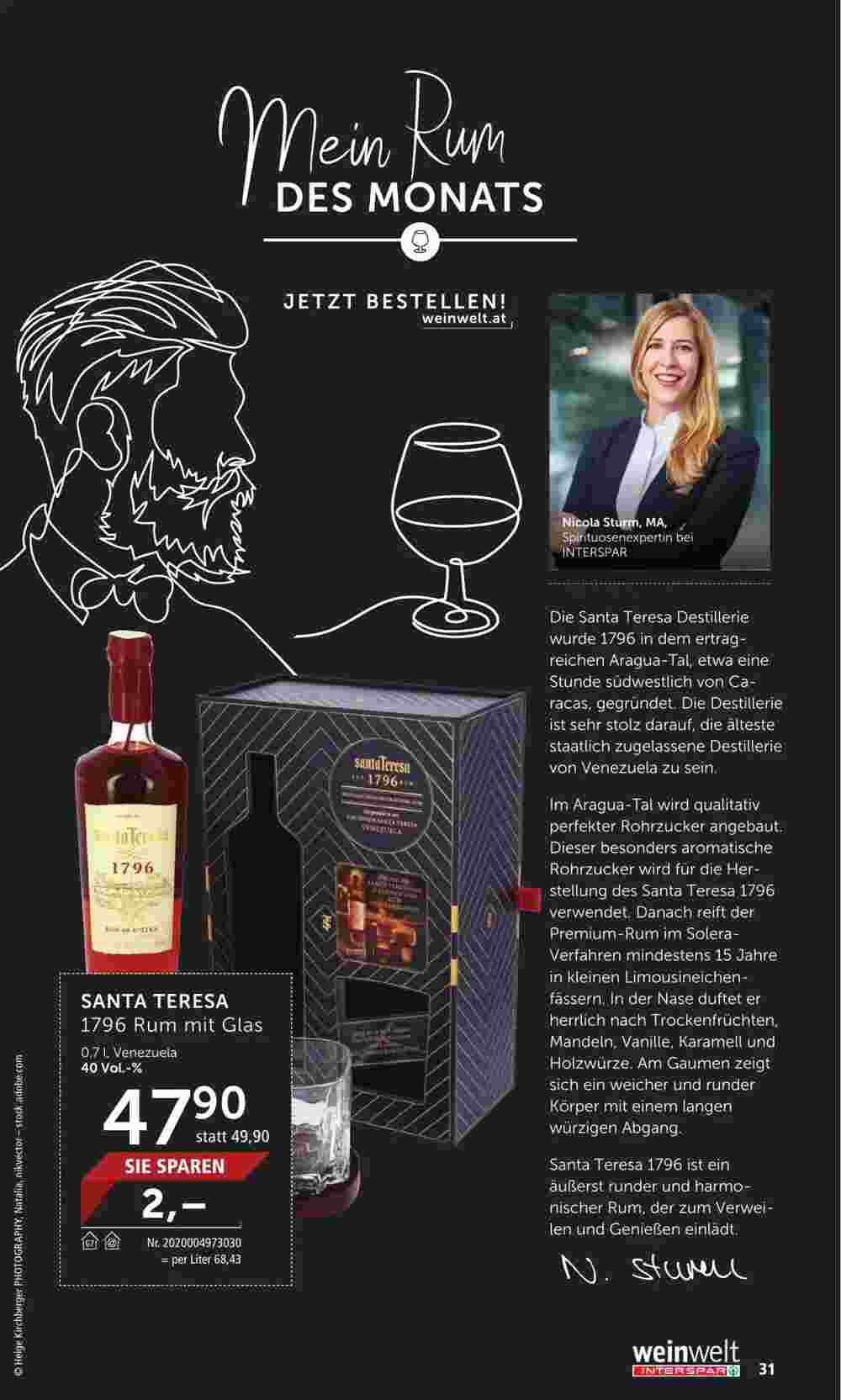 Weinwelt Interspar Flugblatt (ab 18.03.2024) - Angebote und Prospekt - Seite 31