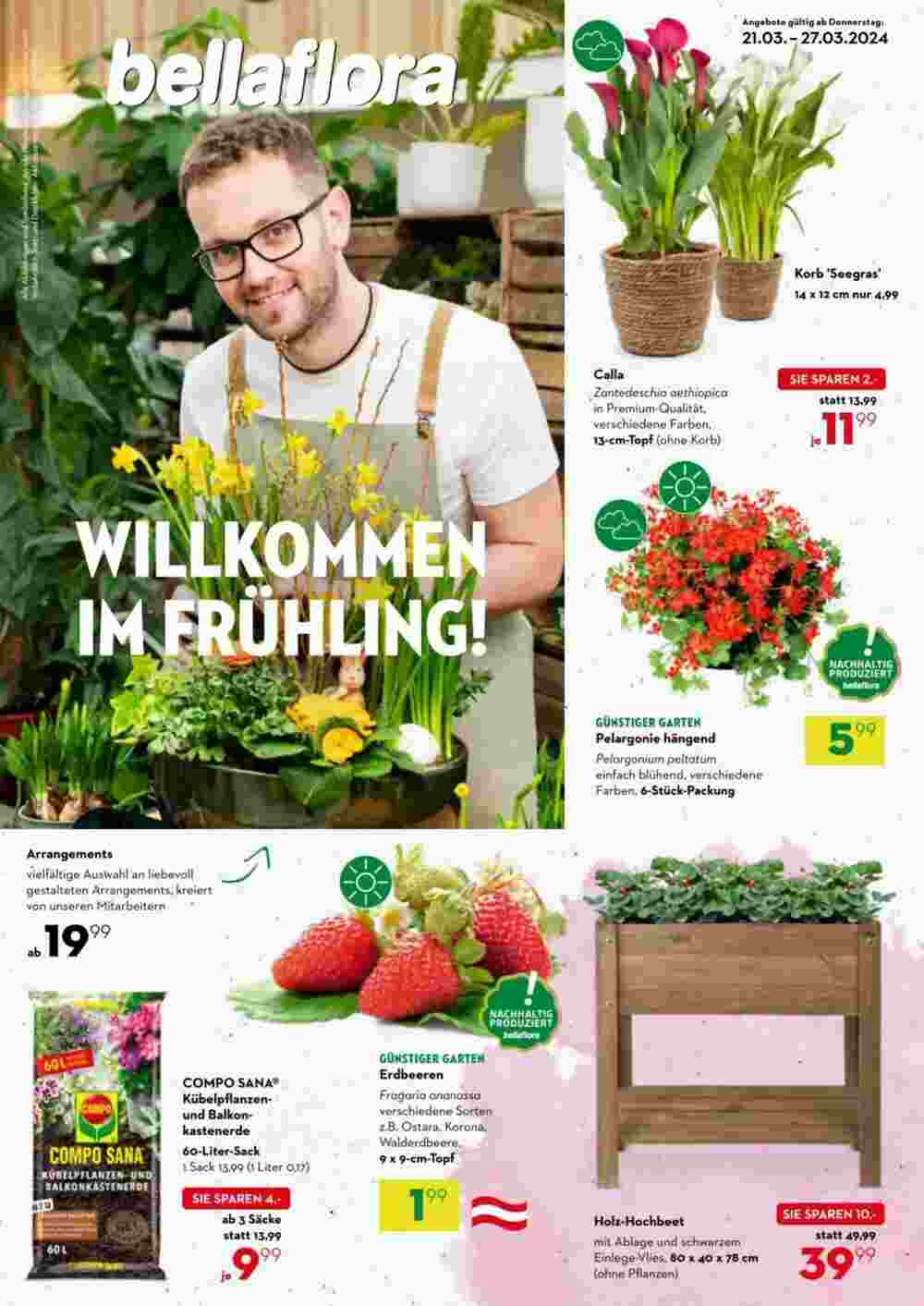 Bellaflora Flugblatt (ab 20.03.2024) - Angebote und Prospekt - Seite 1