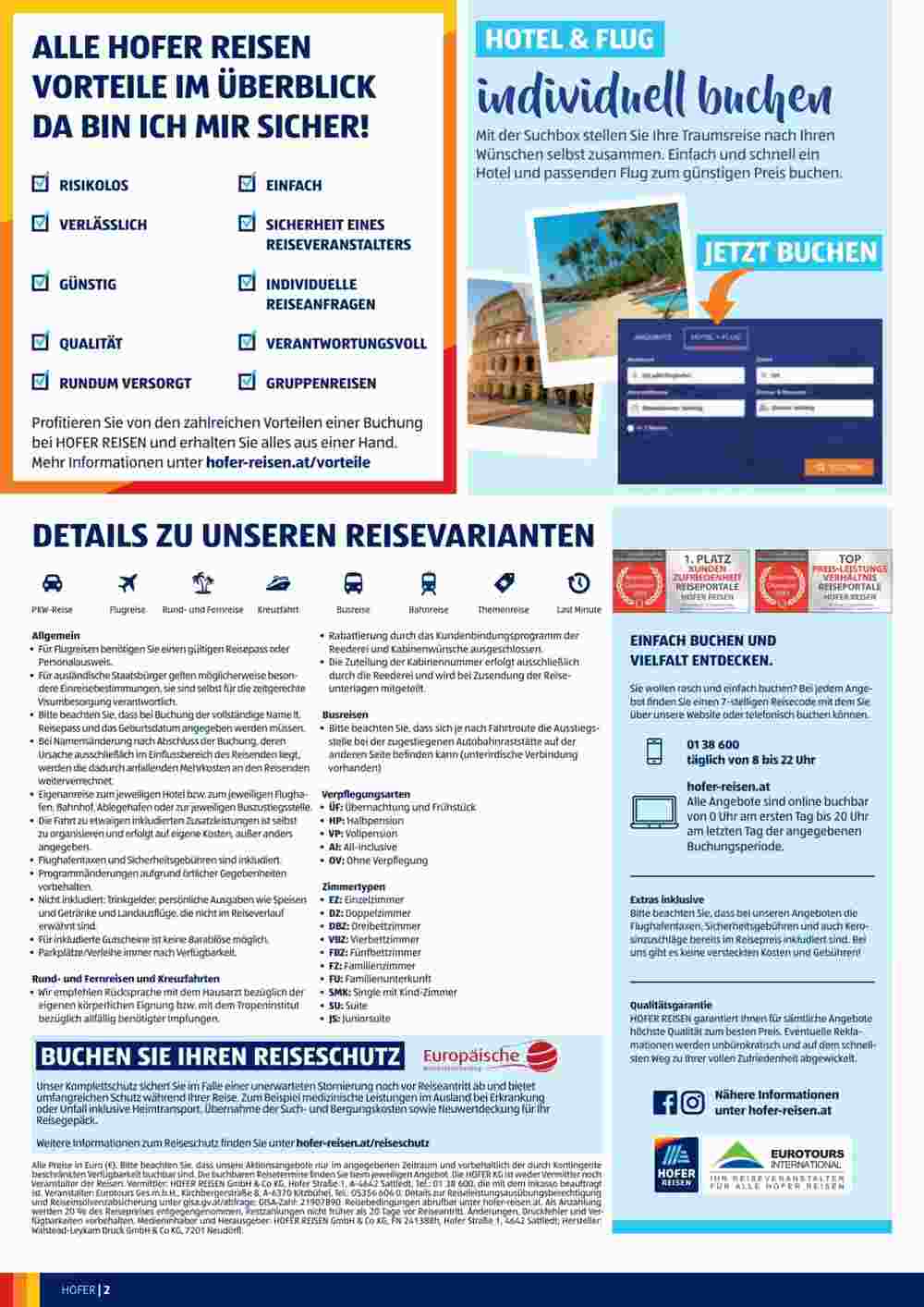 Hofer Reisen Flugblatt (ab 26.03.2024) - Angebote und Prospekt - Seite 2