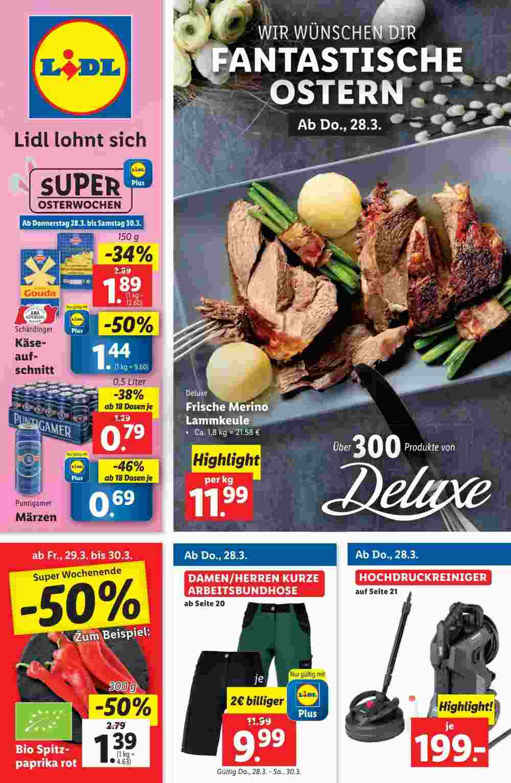 Lidl Flugblatt (ab 27.03.2024) - Angebote und Prospekt - Seite 1