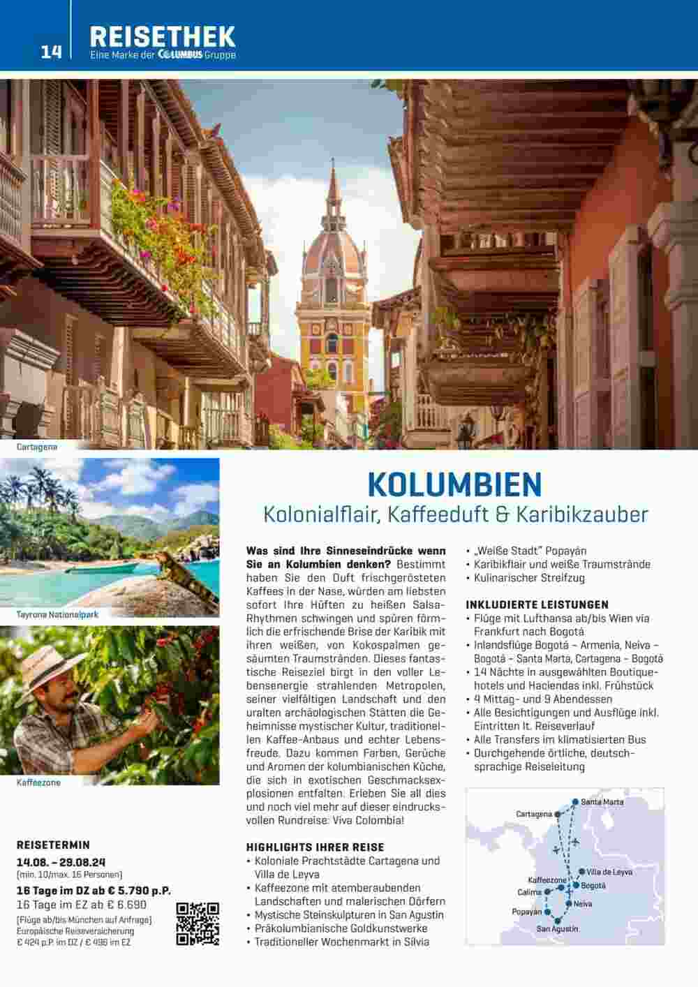Columbus Reisen Flugblatt (ab 29.03.2024) - Angebote und Prospekt - Seite 14
