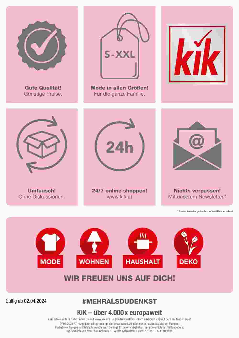 KiK Flugblatt (ab 01.04.2024) - Angebote und Prospekt - Seite 27