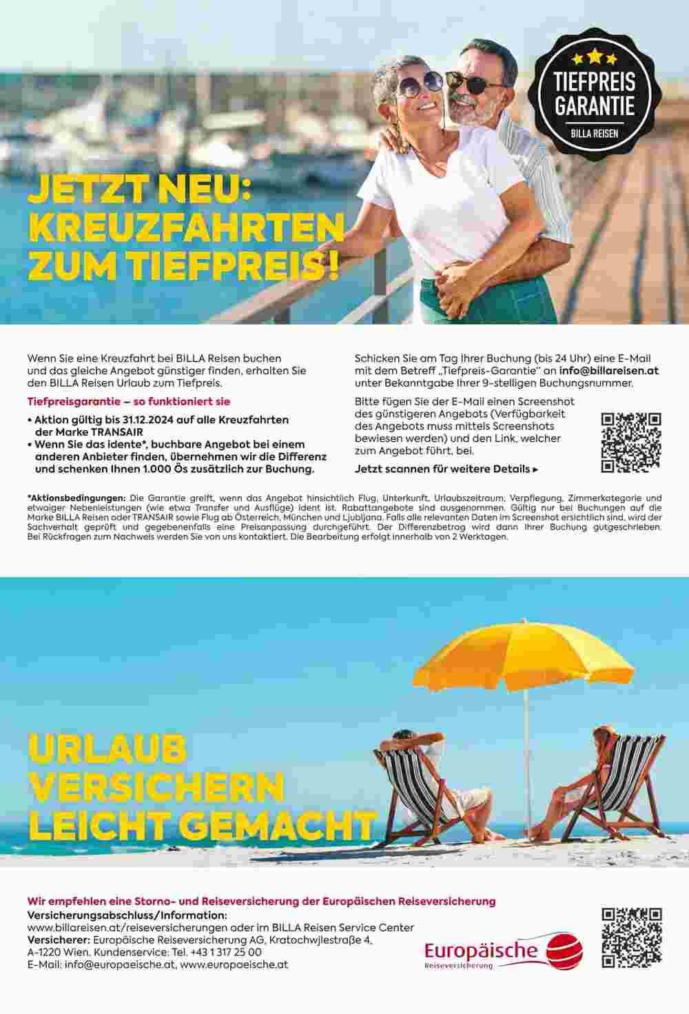 Billa Reisen Flugblatt (ab 02.04.2024) - Angebote und Prospekt - Seite 2