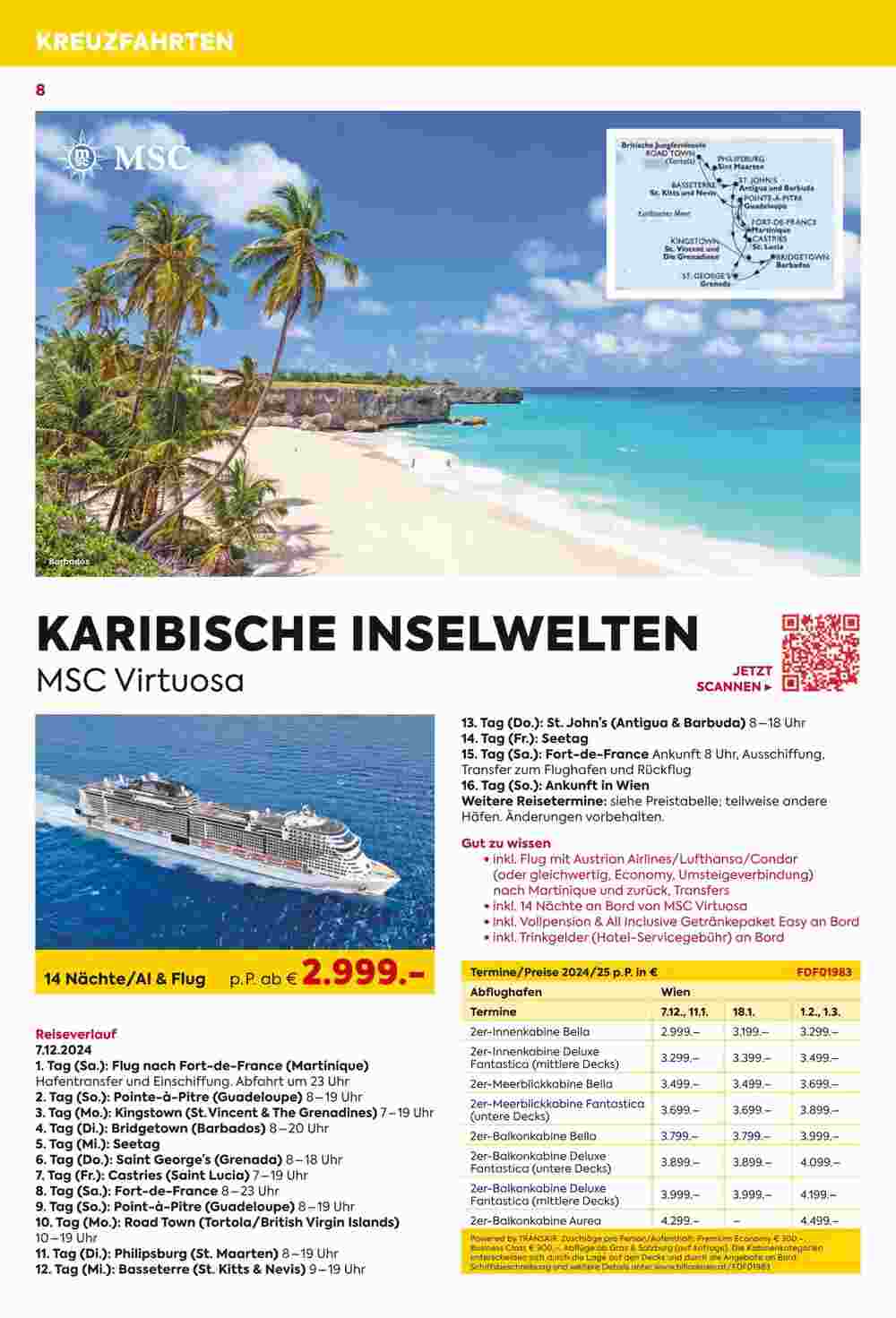 Billa Reisen Flugblatt (ab 02.04.2024) - Angebote und Prospekt - Seite 8