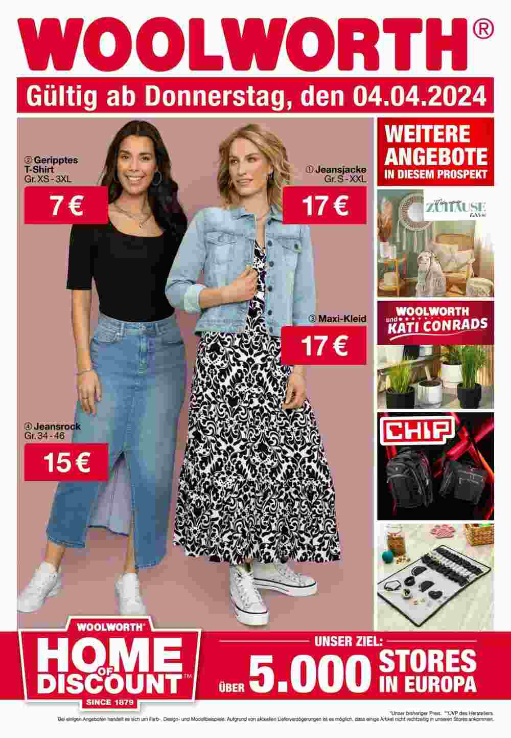 Woolworth Flugblatt (ab 03.04.2024) - Angebote und Prospekt - Seite 1