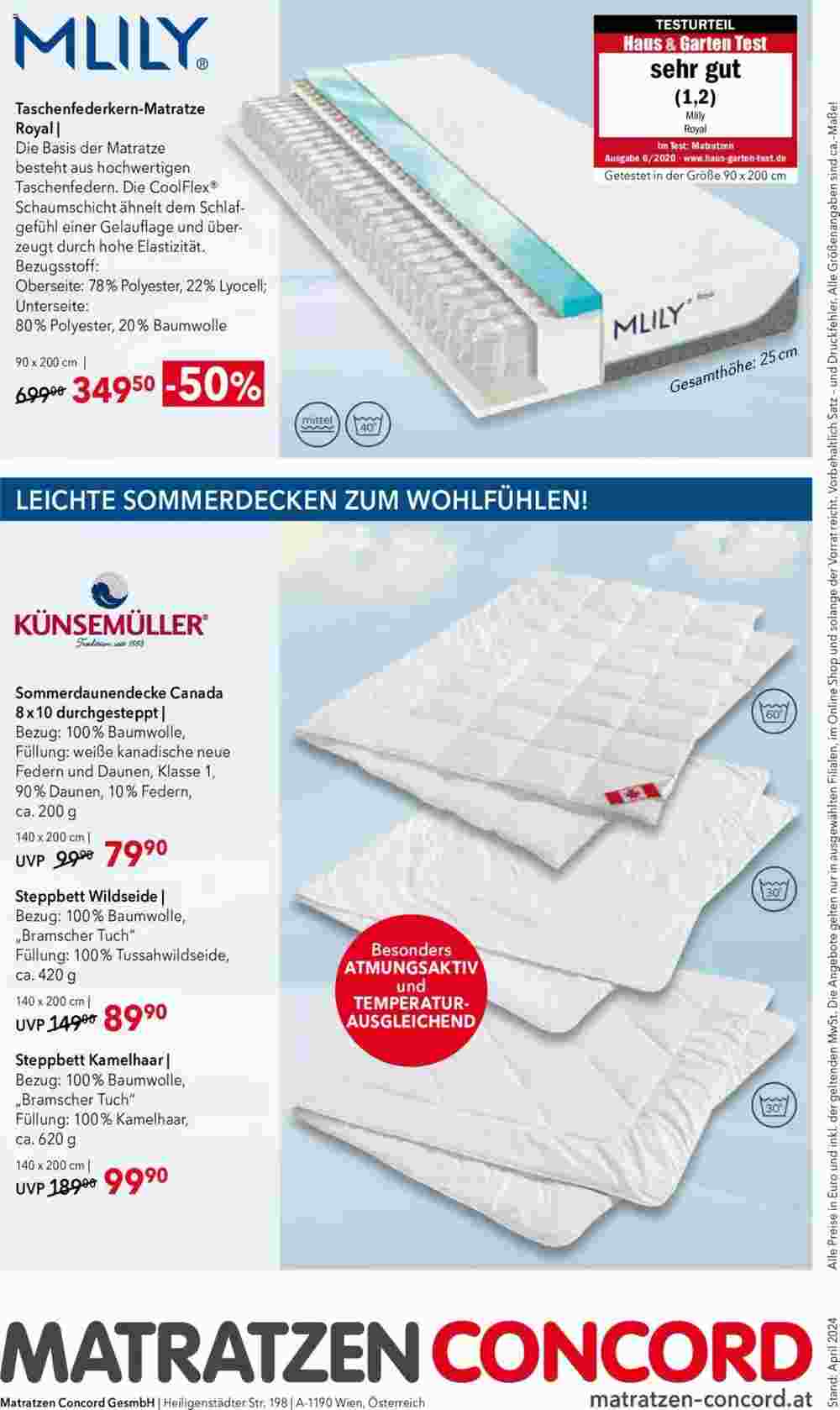 Matratzen Concord Flugblatt (ab 03.04.2024) - Angebote und Prospekt - Seite 8