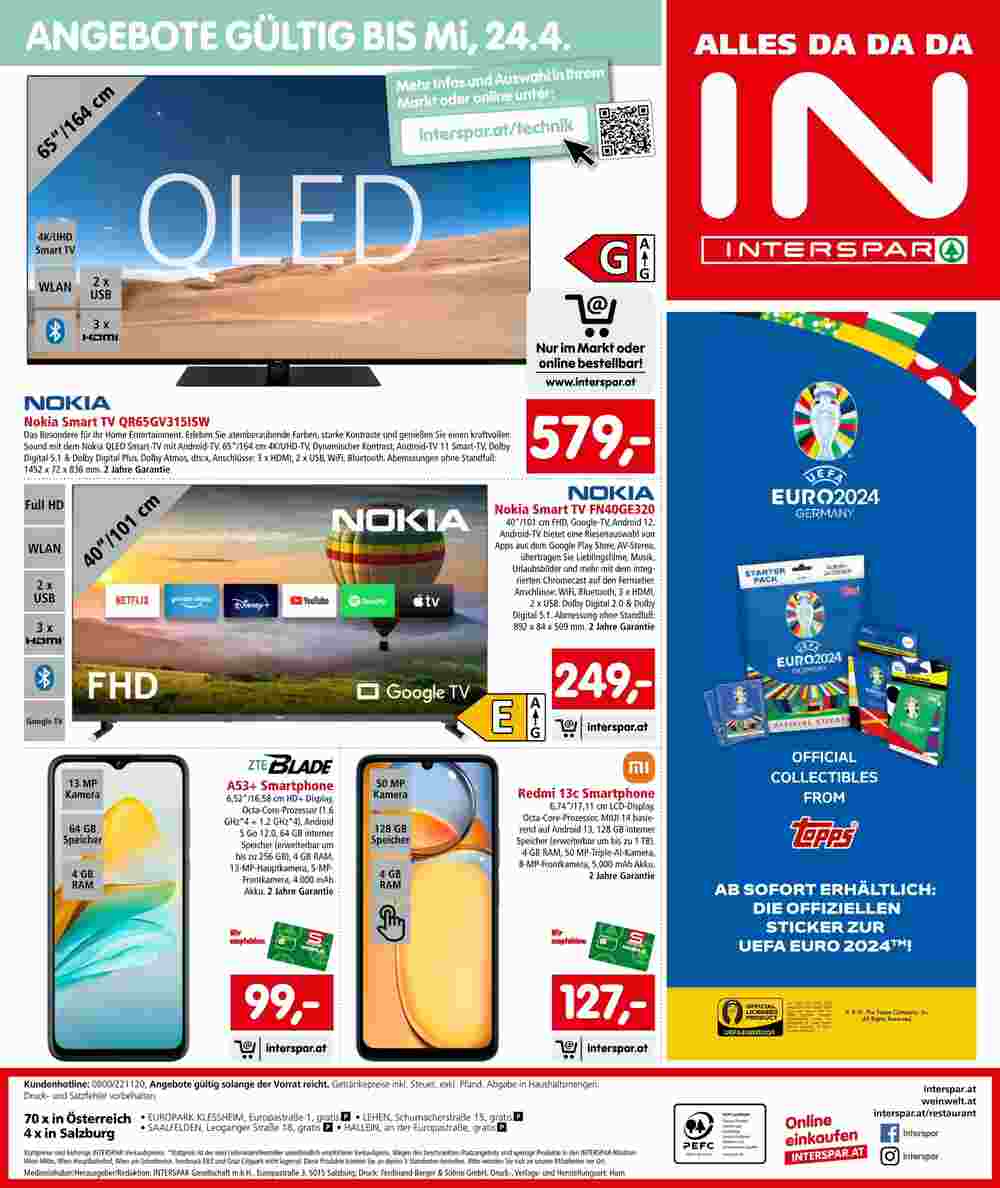 Interspar Flugblatt (ab 04.04.2024) - Angebote und Prospekt - Seite 24