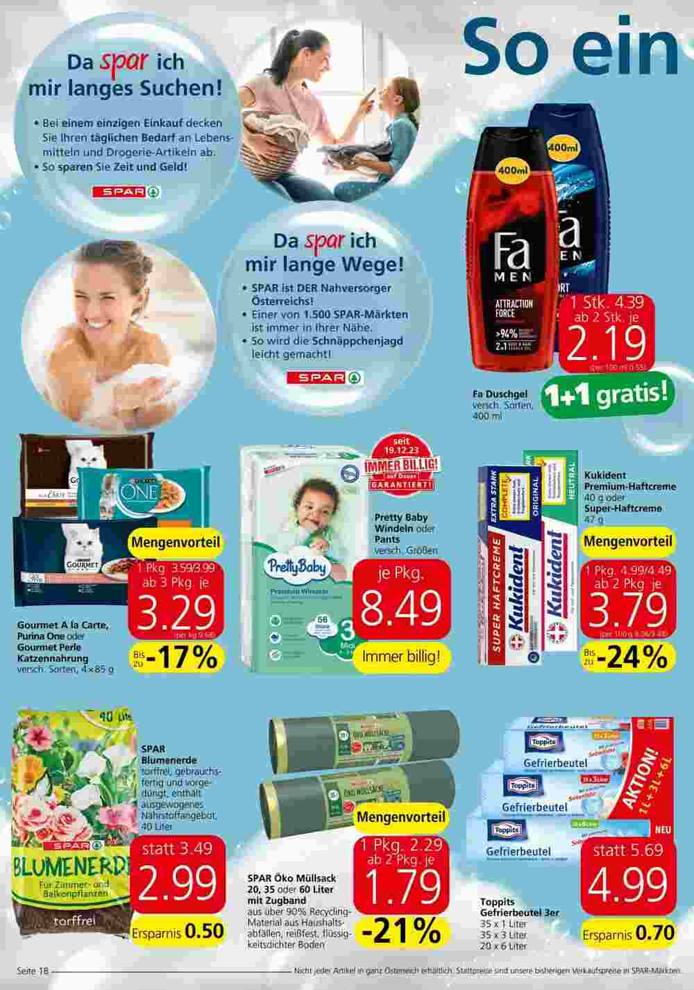 Spar Flugblatt (ab 04.04.2024) - Angebote und Prospekt - Seite 18