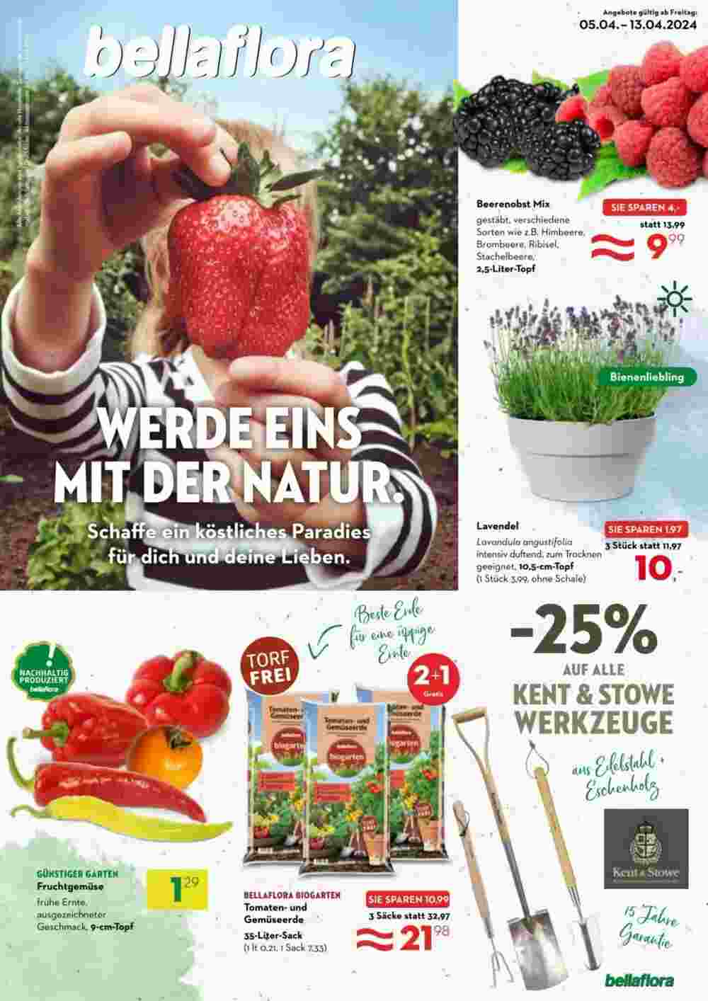 Bellaflora Flugblatt (ab 04.04.2024) - Angebote und Prospekt - Seite 1