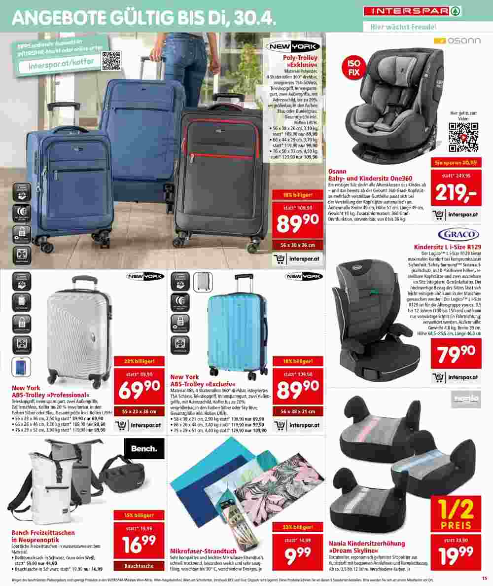 Interspar Flugblatt (ab 11.04.2024) - Angebote und Prospekt - Seite 15