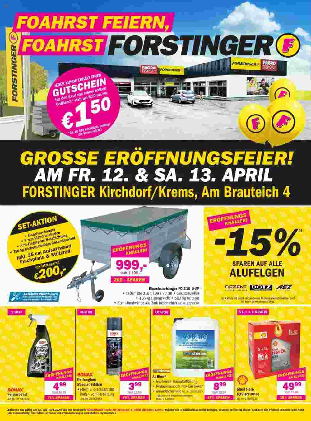 Forstinger Flugblatt (ab 12.04.2024) - Angebote und Prospekt - Seite 1