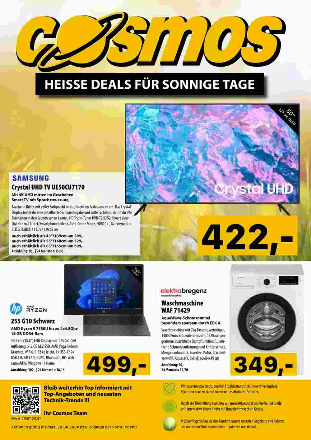 Cosmos Flugblatt (ab 17.04.2024) - Angebote und Prospekt - Seite 1