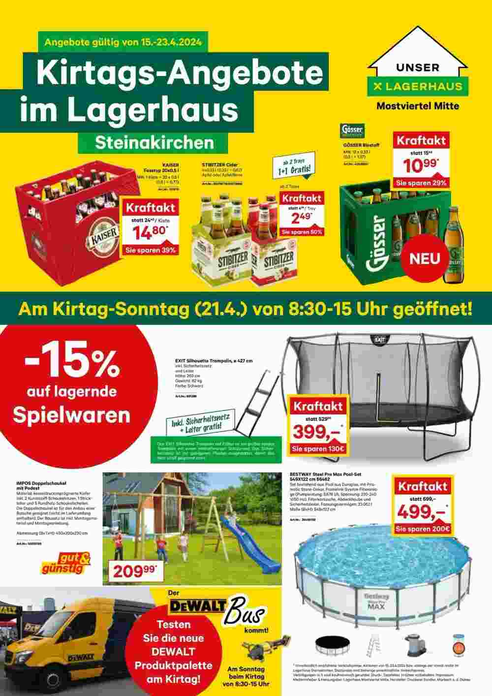 Lagerhaus Flugblatt (ab 18.04.2024) - Angebote und Prospekt - Seite 1