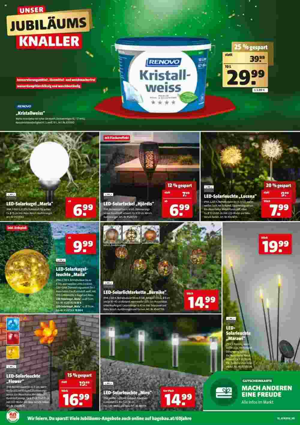 Hagebau Flugblatt (ab 24.04.2024) - Angebote und Prospekt - Seite 10