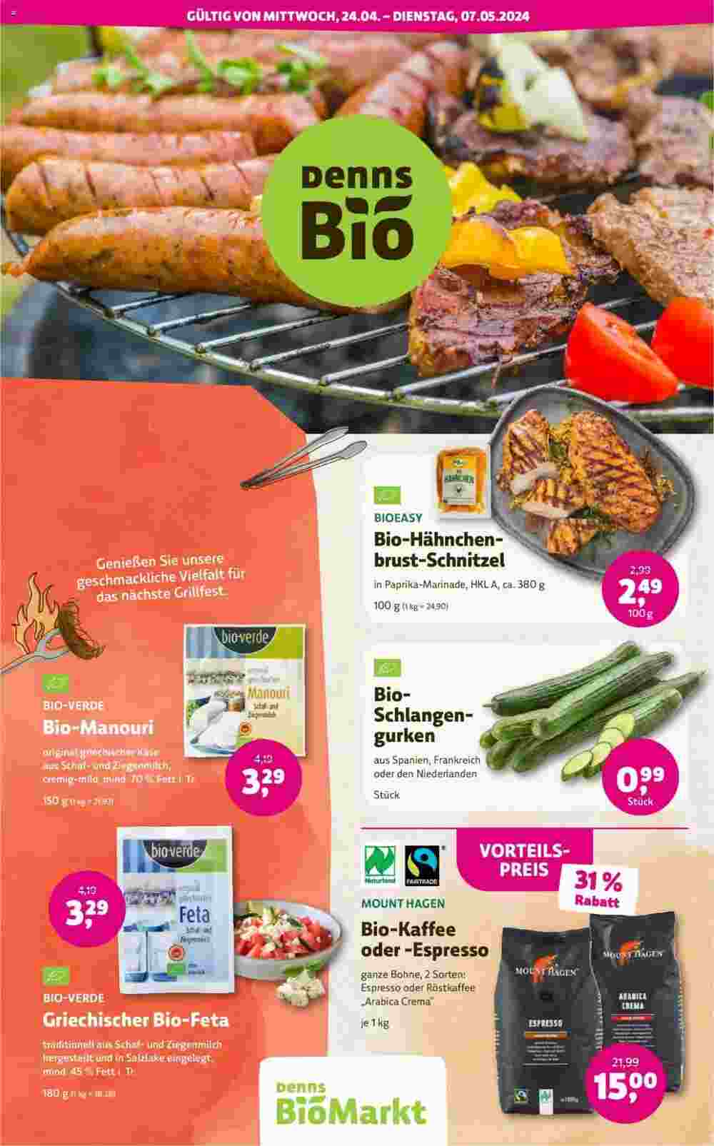 Denn's Biomarkt Flugblatt (ab 24.04.2024) - Angebote und Prospekt - Seite 1