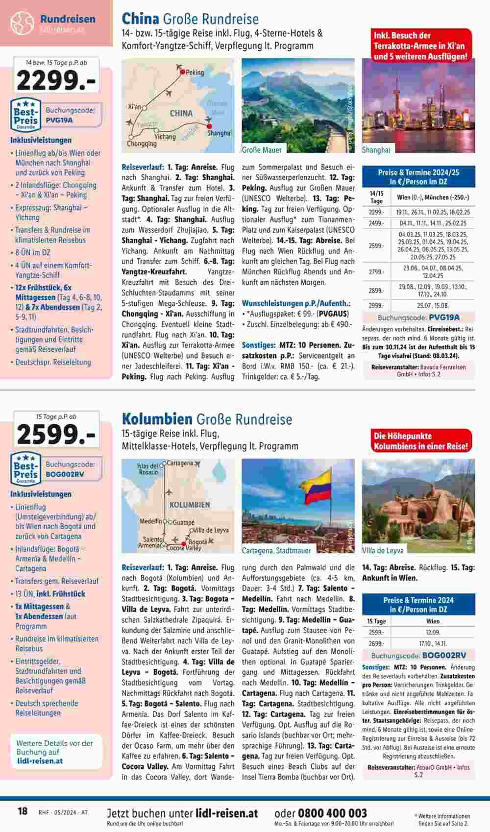 Lidl Reisen Flugblatt (ab 26.04.2024) - Angebote und Prospekt - Seite 18