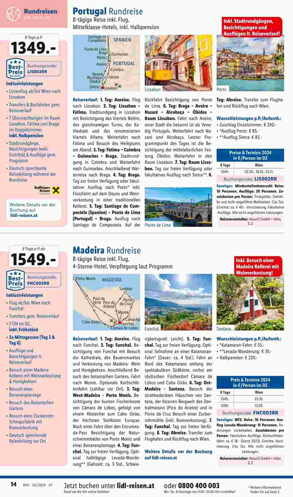 Lidl Reisen Flugblatt (ab 27.04.2024) - Angebote und Prospekt - Seite 14