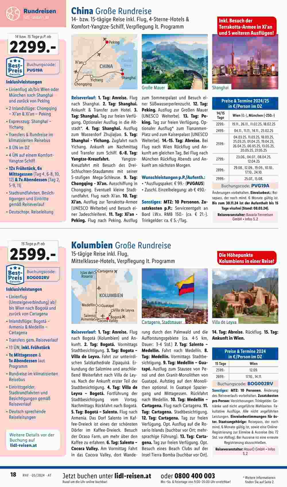 Lidl Reisen Flugblatt (ab 27.04.2024) - Angebote und Prospekt - Seite 18