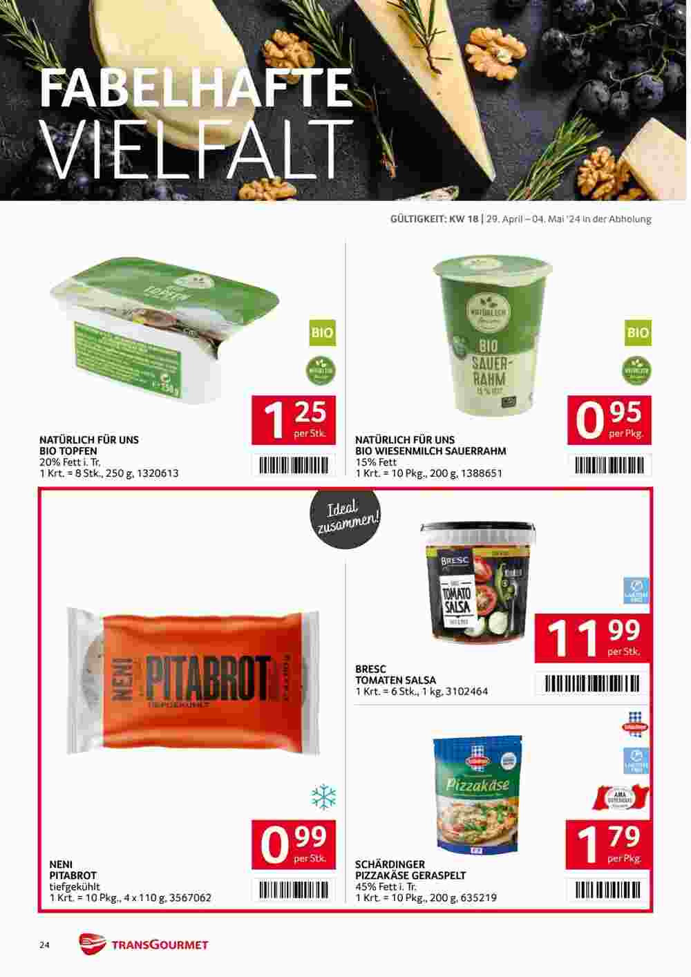 Transgourmet Flugblatt (ab 29.04.2024) - Angebote und Prospekt - Seite 24