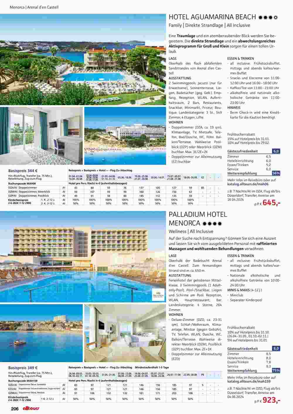 Alltours Flugblatt (ab 01.05.2024) - Angebote und Prospekt - Seite 206
