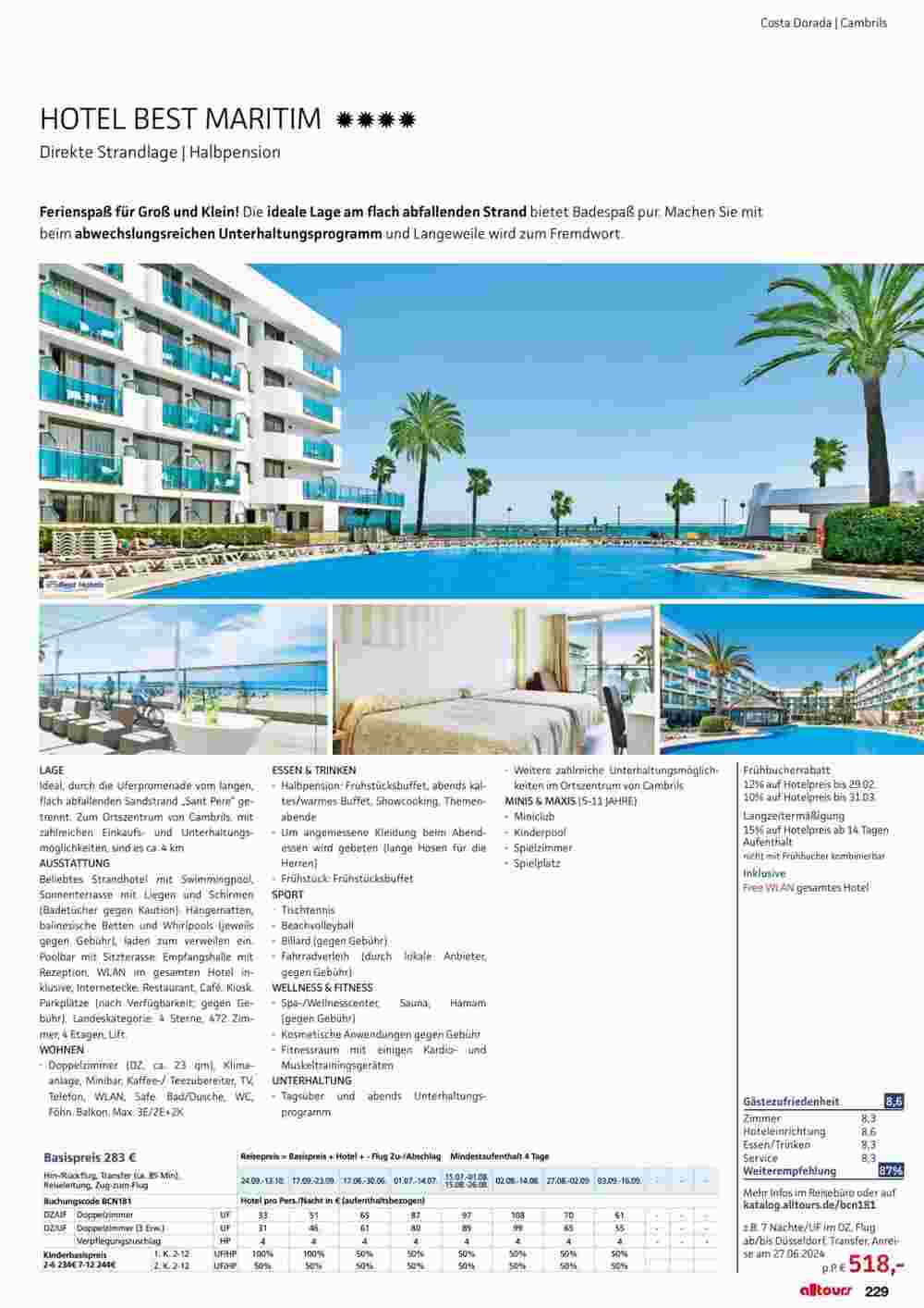 Alltours Flugblatt (ab 01.05.2024) - Angebote und Prospekt - Seite 229