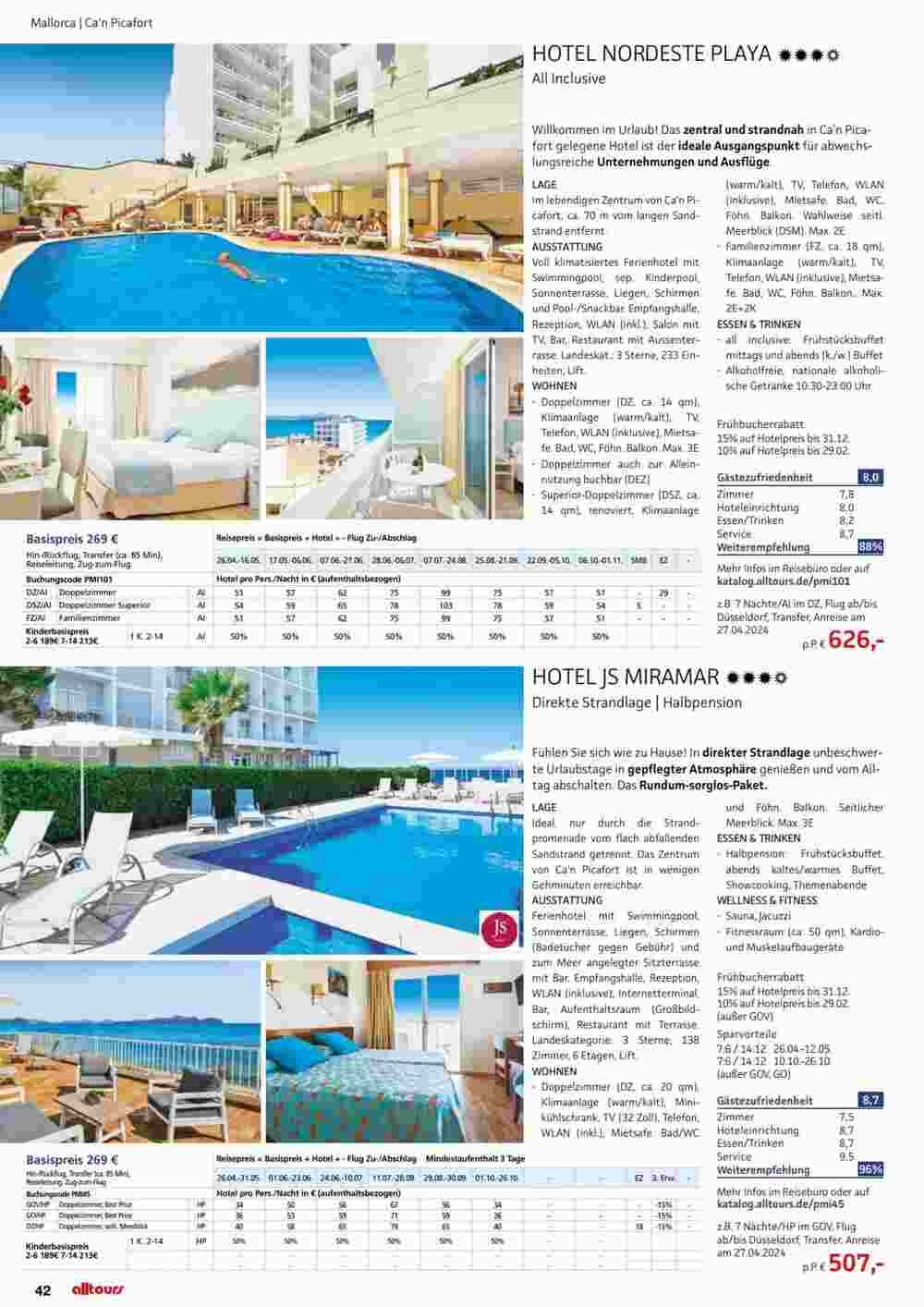 Alltours Flugblatt (ab 01.05.2024) - Angebote und Prospekt - Seite 42