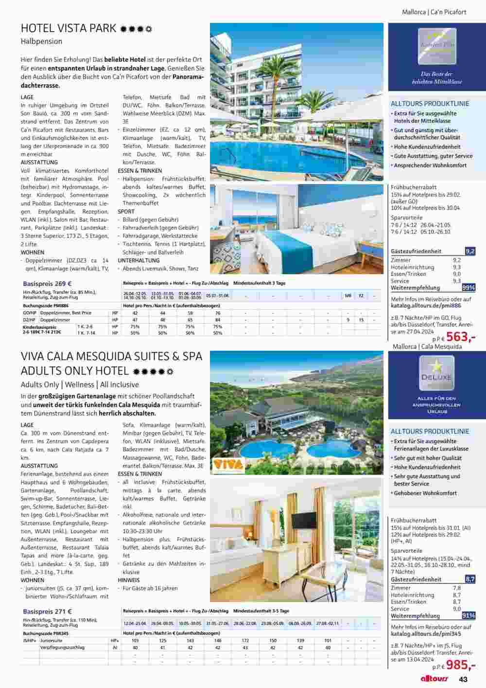 Alltours Flugblatt (ab 01.05.2024) - Angebote und Prospekt - Seite 43