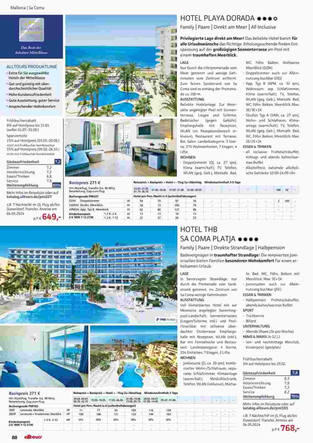 Alltours Flugblatt (ab 01.05.2024) - Angebote und Prospekt - Seite 88