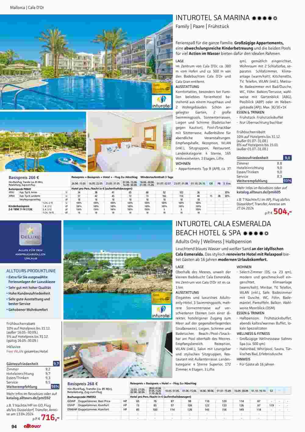 Alltours Flugblatt (ab 01.05.2024) - Angebote und Prospekt - Seite 94