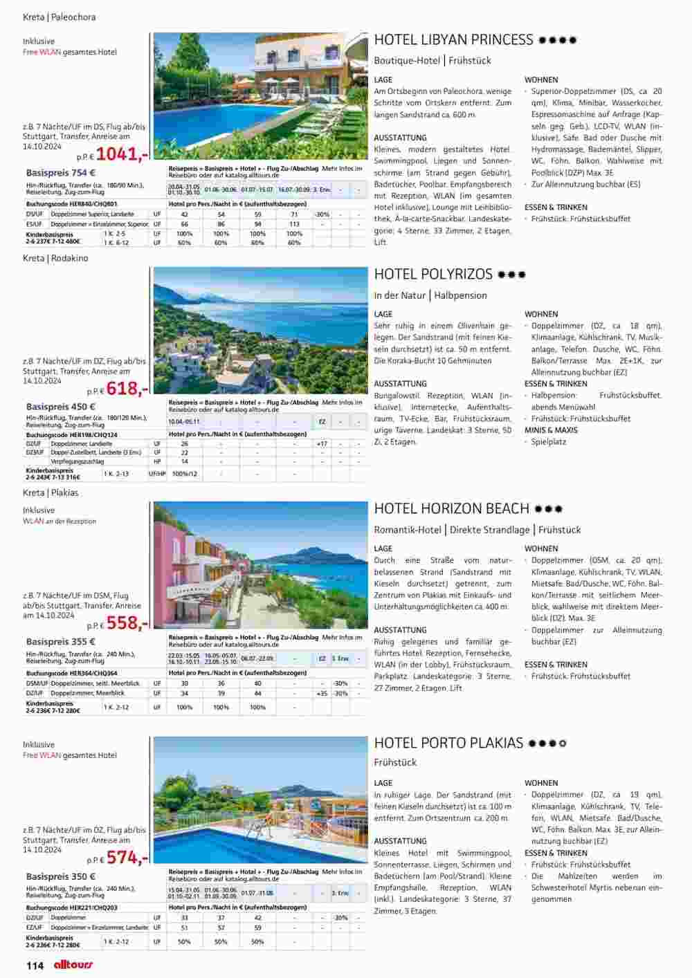 Alltours Flugblatt (ab 01.05.2024) - Angebote und Prospekt - Seite 114