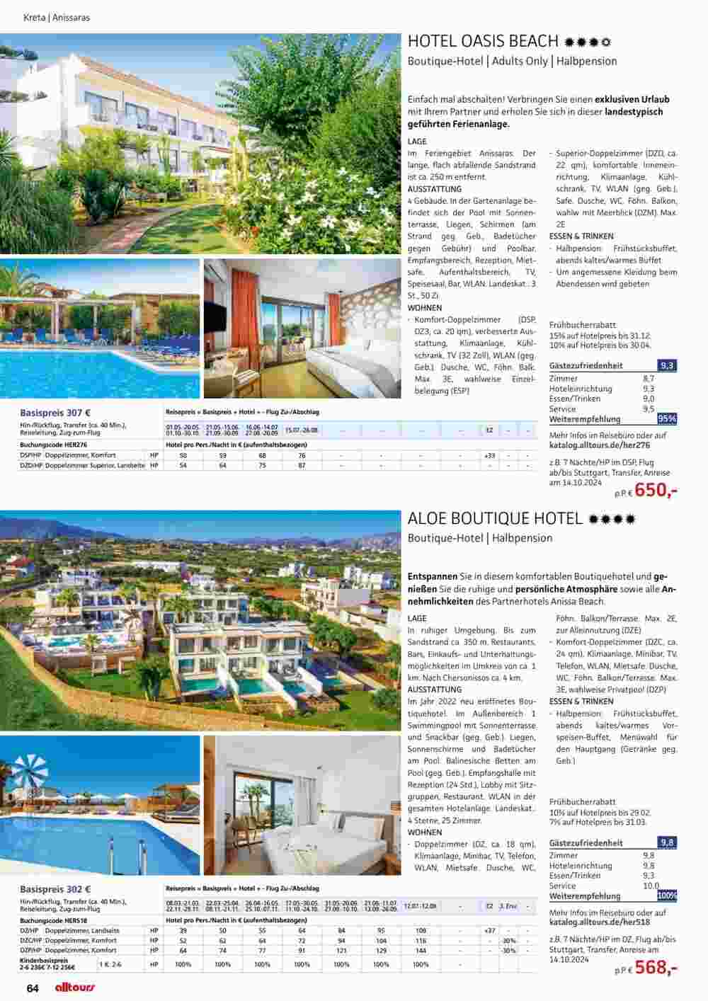 Alltours Flugblatt (ab 01.05.2024) - Angebote und Prospekt - Seite 64