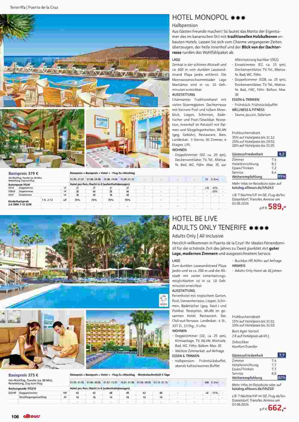 Alltours Flugblatt (ab 01.05.2024) - Angebote und Prospekt - Seite 106