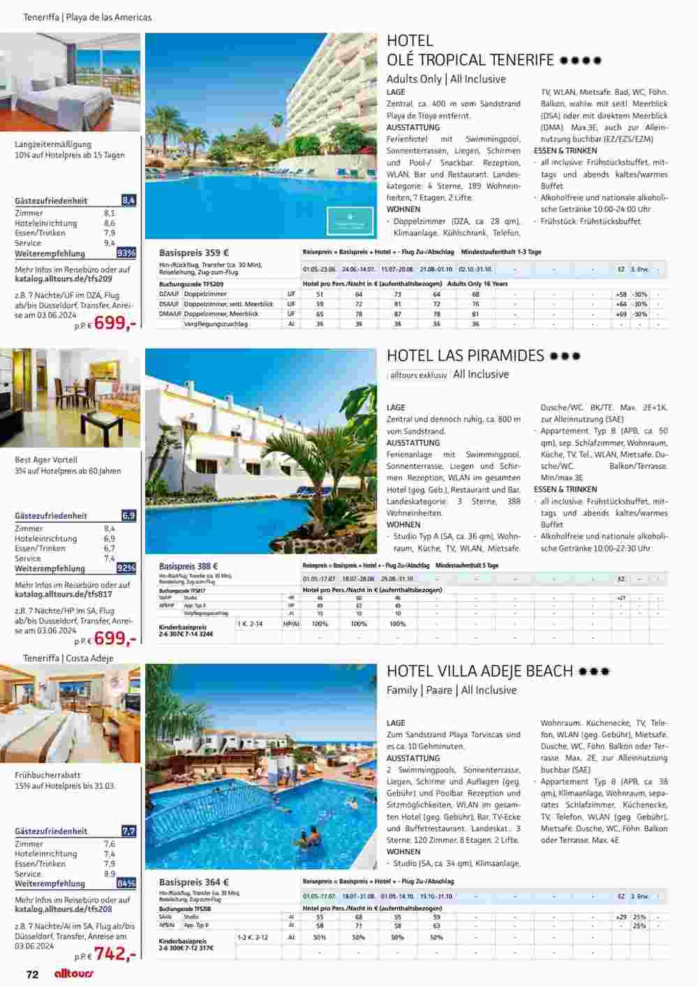 Alltours Flugblatt (ab 01.05.2024) - Angebote und Prospekt - Seite 72