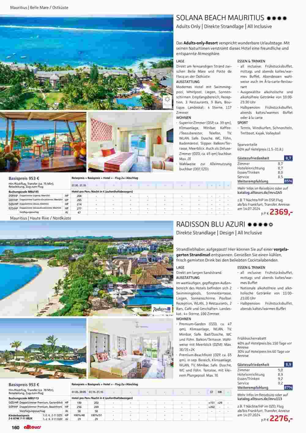 Alltours Flugblatt (ab 01.05.2024) - Angebote und Prospekt - Seite 160