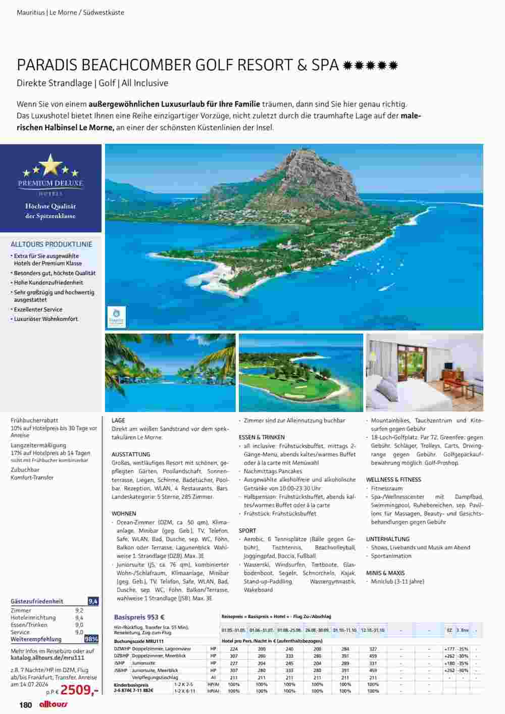 Alltours Flugblatt (ab 01.05.2024) - Angebote und Prospekt - Seite 180