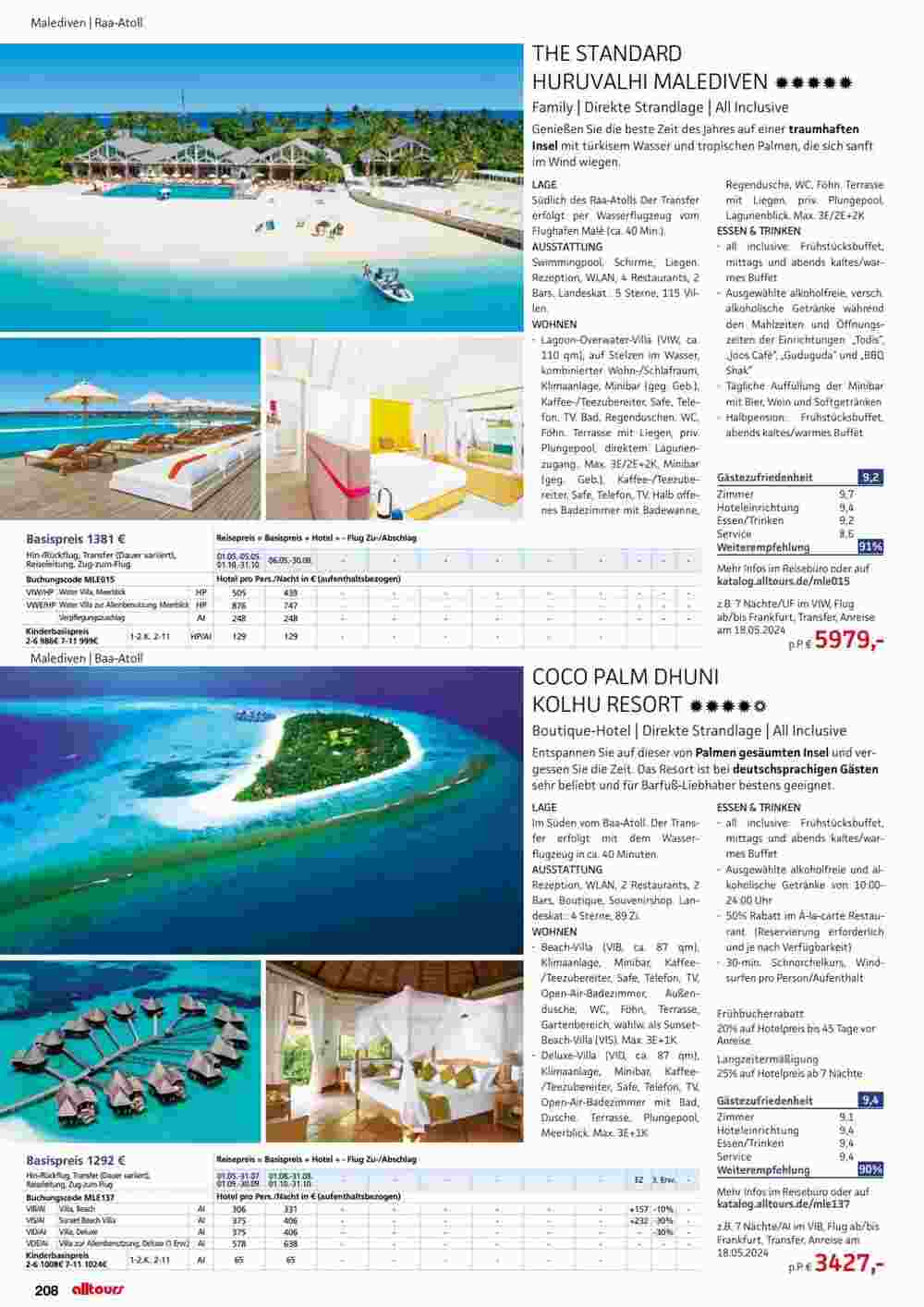 Alltours Flugblatt (ab 01.05.2024) - Angebote und Prospekt - Seite 208