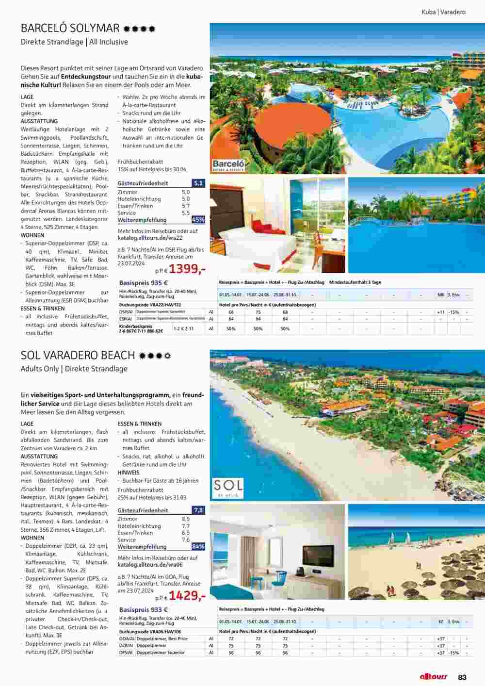 Alltours Flugblatt (ab 01.05.2024) - Angebote und Prospekt - Seite 83