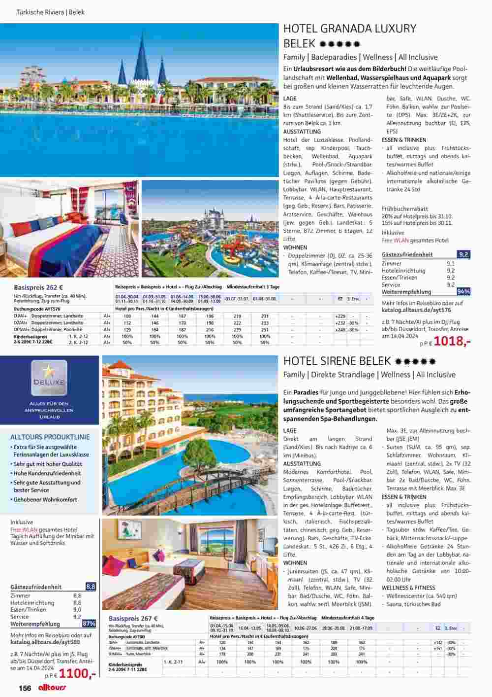 Alltours Flugblatt (ab 01.05.2024) - Angebote und Prospekt - Seite 156