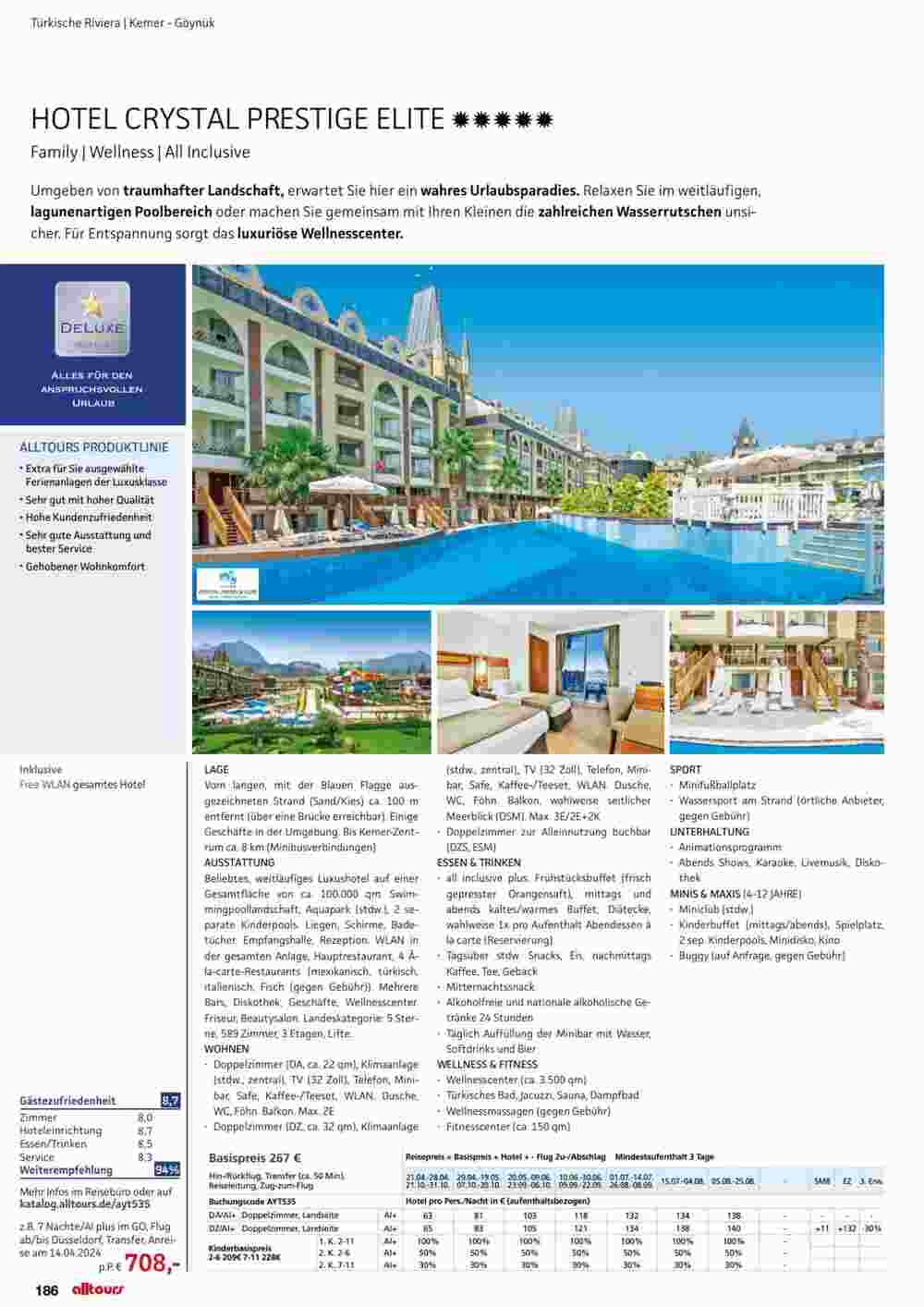 Alltours Flugblatt (ab 01.05.2024) - Angebote und Prospekt - Seite 186