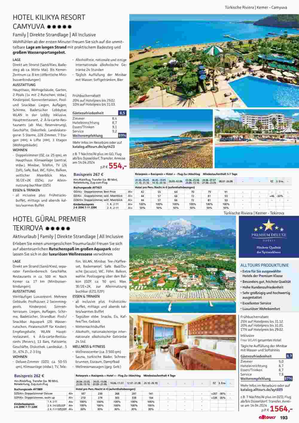 Alltours Flugblatt (ab 01.05.2024) - Angebote und Prospekt - Seite 193