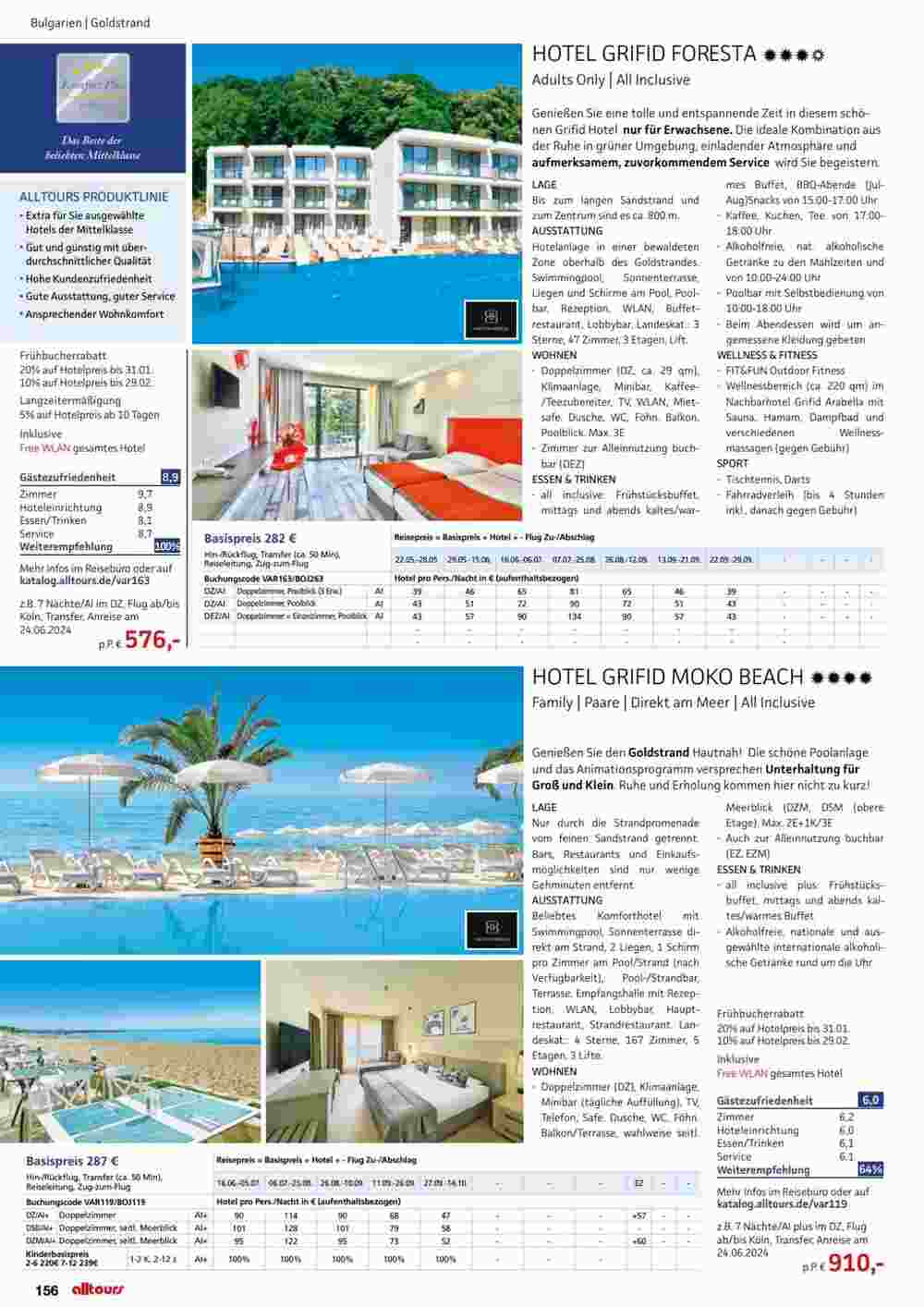 Alltours Flugblatt (ab 01.05.2024) - Angebote und Prospekt - Seite 156