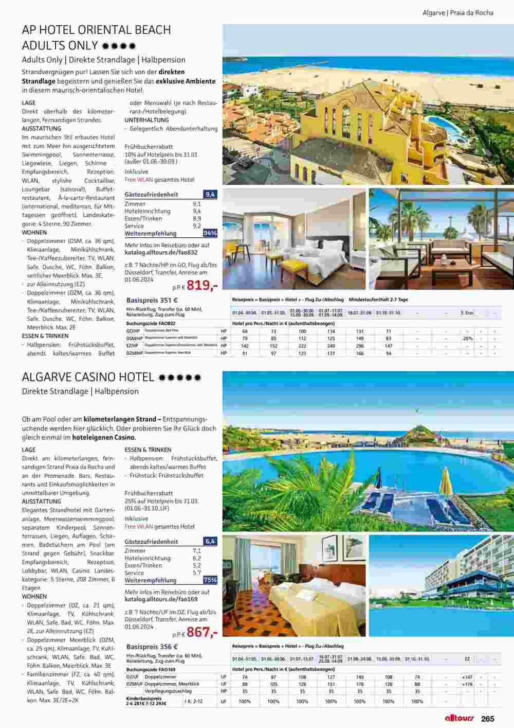 Alltours Flugblatt (ab 01.05.2024) - Angebote und Prospekt - Seite 265